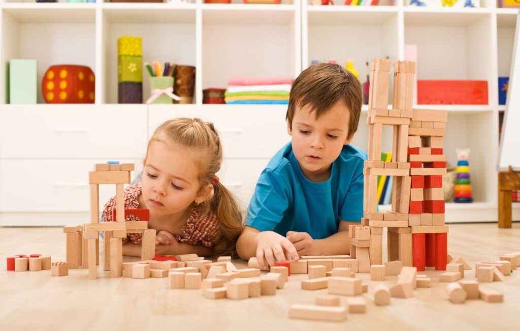 Building Blocks are a great Montessori toy for 4 year olds