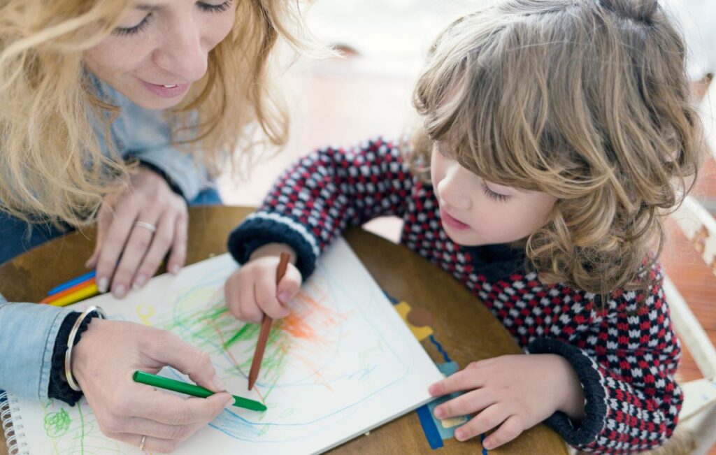 Coloring and art activities can help develop emotional regulation skills.