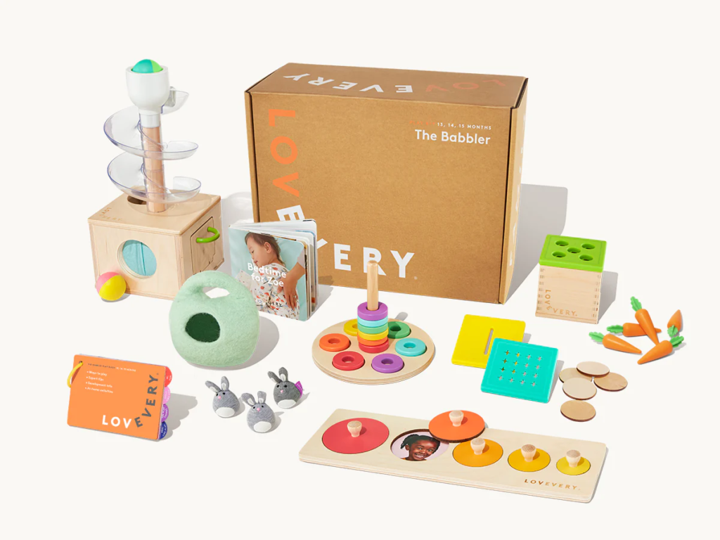 The Lovevery Babbler Play kit best toys for 12-18 month olds
